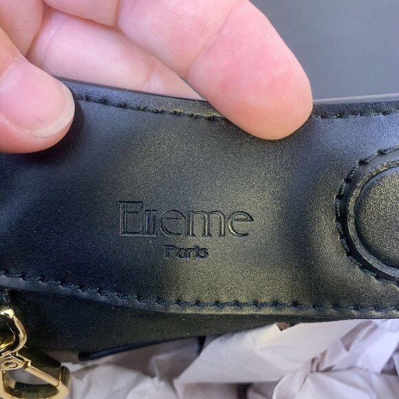 Elleme Paris Black Vosages Leather Handbag - Picture 6 of 8